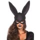 Glitter masquerade rabbit mask black O/S nyúl maszk