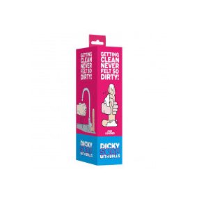   Dicky Soap with Balls and Cum - pénisz alakú szappan-  natúr  és csoki színben 18 cm