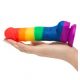 Colours Pride Edition Rainbow 5 szilikon dildó herékkel 16,5cm