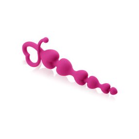   ÁNUSZ ÉS HÜVEY MASSZÍROZÓ LÁNCOCSKA SZÍV ALAKÚ GYÖNGYÖKKEL 