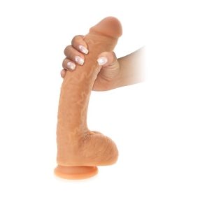   VÉNÁS HÍMVESSZŐ HAJLÉKONY DILDÓ HERÉKKEL TAPADÓKORONG