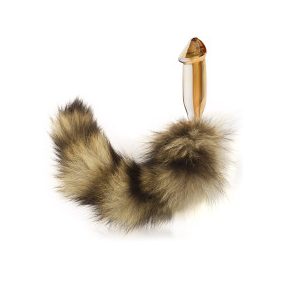 ÜVEG PÉNISZ, róka farkú üveg  dugó 