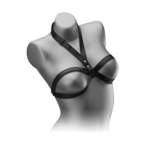 BŐR MELLTARTÓ BDSM mely Szabadon hagyja a melleket 