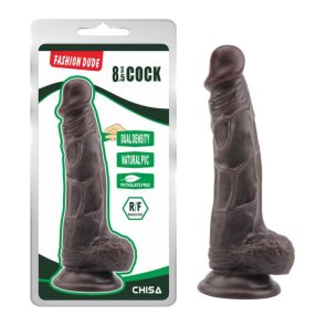   Chisa Novelties Fashion Dude 8.5″ Cock – barna /néger realisztikus dildó 21,5 cm