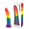 Pride Dildo Silicone Rainbow Dildo 20cm Szivárványos büszkeség!