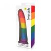 Pride Dildo Silicone Rainbow Dildo 20cm Szivárványos büszkeség!