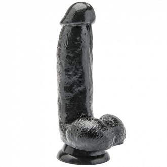   Get Real 6 valósághű dildó 15 cm - fekete- néger színű nagyon valósághű