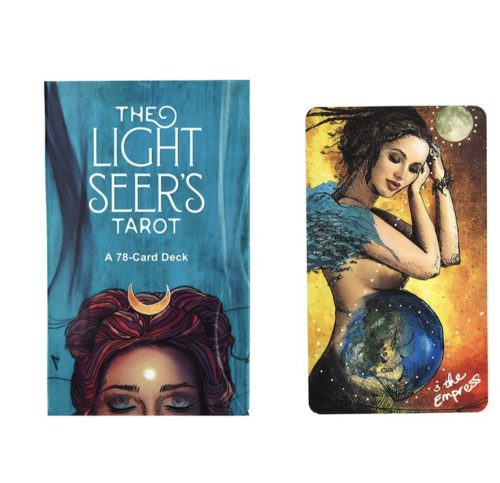 The Light Seer's Tarot: A 78-Bádogdobozos aranyozott jóskártya - fém dobozban