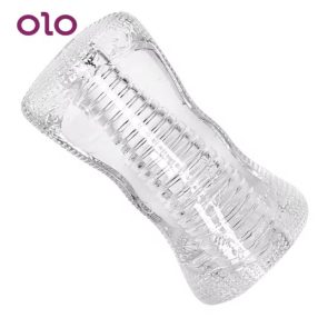   OLO DOUBLE OO - FÉRFI MASZTURBÁTOR (ÁTTETSZŐ) rendelésre