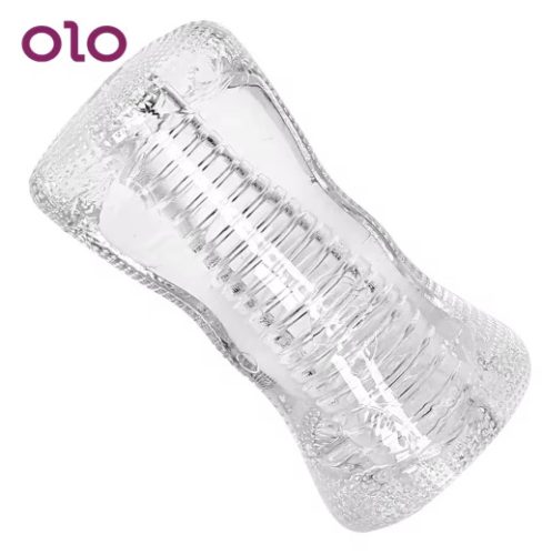 OLO DOUBLE OO - FÉRFI MASZTURBÁTOR (ÁTTETSZŐ) rendelésre