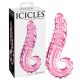 ICICLES NO. 24 - BORDÁS NYELV ÜVEG DILDÓ (PINK)