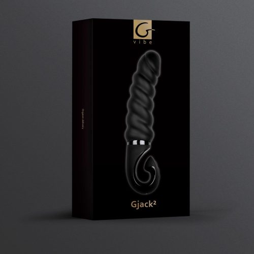 Gjack2 - Mystic Noir - iváló minőségű, Bioskin anyagból készített, 6 rezgési funkcióval rendelkező, a g-pont izgatására kialakított, enyhén ívelt vibrátor. 