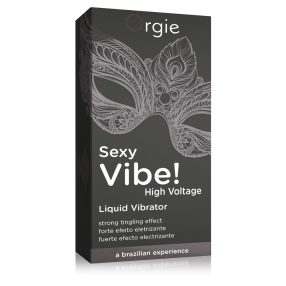   ORGIE SEXY VIBE HIGH VOLTAGE - FOLYÉKONY VIBRÁTOR NŐKNEK ÉS FÉRFIAKNAK (15ML)