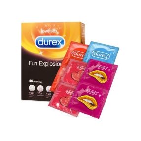   DUREX FUN  ÓVSZER EXPLOSION MIX –49 DB ÓVSZER MINDEN ALKALOMRA -  durex ízesített óvszer