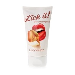   LICK IT CHOCOLATE 50 ML AZ EGÉSZ TEST MASSZIROZÁSÁHOZ AROMATIZÁLT CSOKOLÁDÉS GÉL 