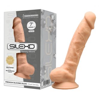 SILEXD 7 - TAPADÓTALPAS DILDÓ - 17,5CM (NATÚR)