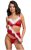 Cottelli X-Mas Powernet Top & Miniskirt Set 2260689 Red