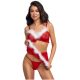 Cottelli X-Mas Powernet Top & Miniskirt Set 2260689 Red