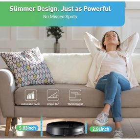   ZCWA robotporszívó automatikus töltő 6000 Pa Power App Control víztartály nedves felmosó robotporszívó elektromos seprő