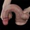 11.5'' Dual Layered Platinum Silicone Cock - nagy barna néger dildó