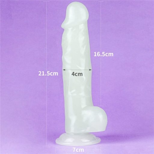 8.5" Lumino Play Dildo világító realisztikus  dildó