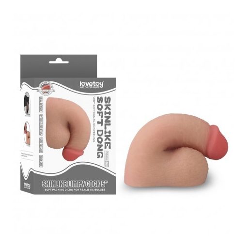 5" Skinlike Limpy Cock herés, vízálló, élethű dildó  (testszínű)