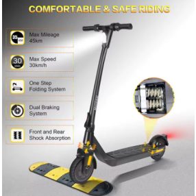 Adult Foldable E-Scooter 8.5" Solid Tire 450W  roller