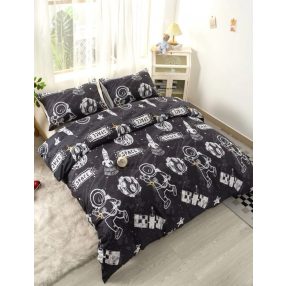 Galaxy and Astronaut nyomtatott ágynemű paplanhuzat szett