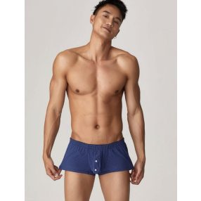 Men Plaid Print Elastic Waist Boxer Brief
