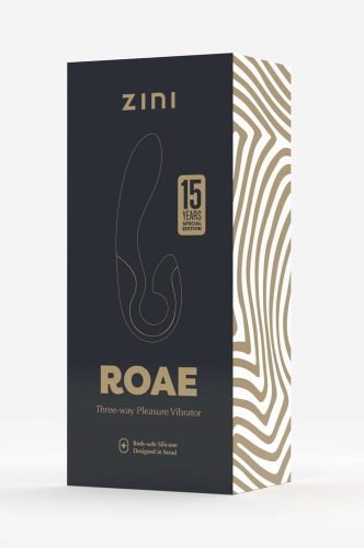 Zini Roae SE Three-way Pleasure Vibrator Black Gold
