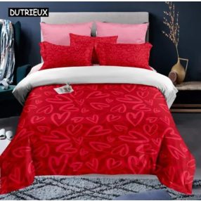   Szexi Piros ágynemű  EU single(135x200cm) Valentin-napi paplanhuzat szett