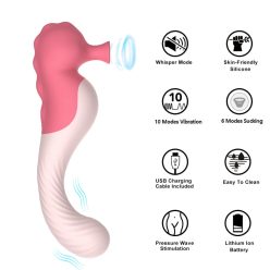   G Spot Szexjátékok Szívó Vibrátor Vagina Szívó Vibrátor 10 Sebességű Vibráló Szívó Szívó Klitorisz felnőtteknek Nőknek