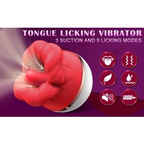   Hannibal csiklónyelv nyalogató vibrátor. Reális vibrátorok hüvelyi -mellbimbók-  G pont, csiklóstimulátor felnőtt szexjáték nőknek.