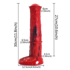   Piros Fekete Színes Állat Ló Műpénisz tapadókorongal Női -Férfi Szexjáték -Maszturbátor Felnőttek részére