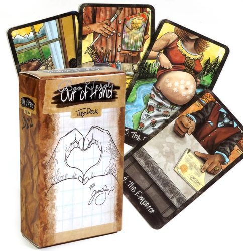 Out Of Hand Tarot pakli 78 kártya pakli - modern szép képekkel.