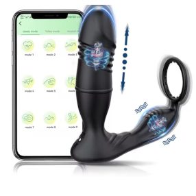   Férfi prosztata masszírozó -  Vibrátor férfiaknak vezeték nélküli távoli prosztata stimulátor szexjáték pároknak- Távirányítós prosztata izgatók