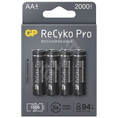 GP ReCyko Pro Professional AA (HR6), 4 db újratölthető elem/akkumlátor