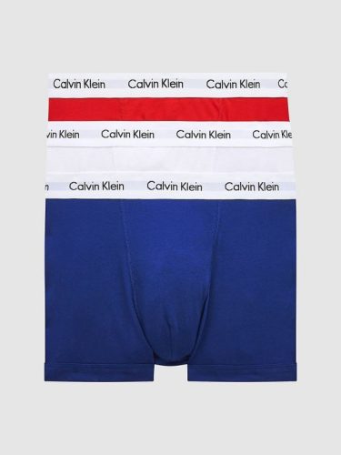 Calvin Klein 3 db-os boxer alsó csomag  Trunks - Cotton Stretch - Piros / Fehér / Kék