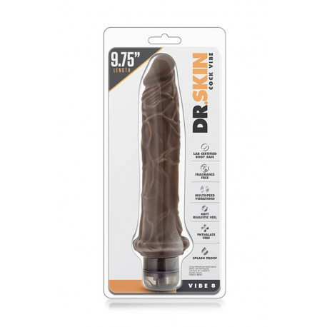 Dr. Skin Cock Vibe 8 Chocolate