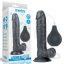 9'' Squirt Extreme Dildo - Black extrém spriccelő fekete dildó