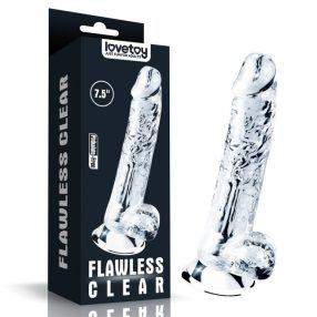 7.5'' Flawless Clear Dildo - átlátszó dildó