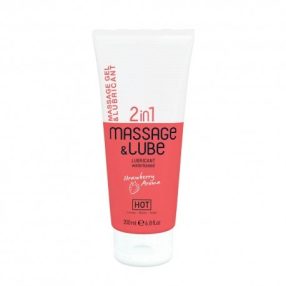 HOT Massage & Glide Gel 2in1 Strawberry 200 ml epres