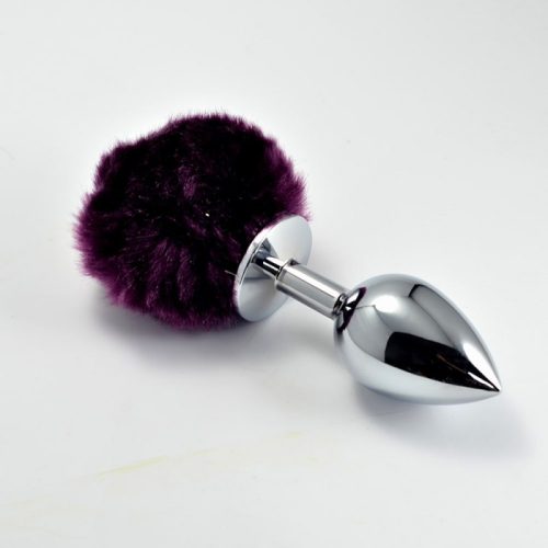 Pompon Metal Plug Small Purple farok