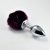 Pompon Metal Plug Small Purple farok