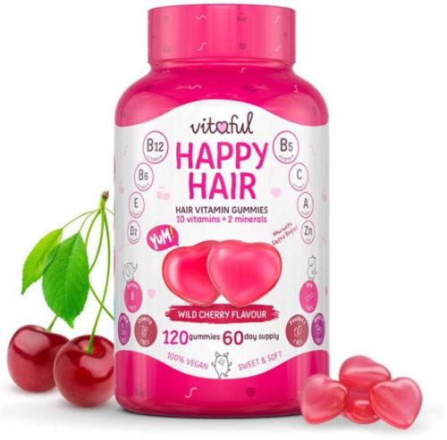 Vitaful Happy Hair hajvitamin gumivitamin – 120db Átmeneti készlethiány