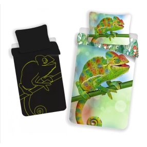   Chameleon, Kaméleon Sötétben világító ágyneműhuzat 140×200cm, 70x90 cm  Két részes, pamut ágynemű huzat szett