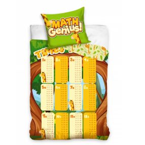   Multiplication table, Szorzótábla ágyneműhuzat 160×200cm, 70×80 cm