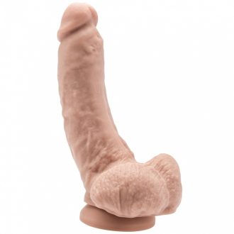   Get Real 8 ívelt vastag valósághű dildó 20.5 cm - testszínű