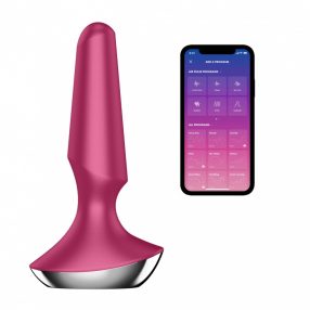   Satisfyer Plug Ilicious 2 anál vibrátor piros-  okos anál dugó