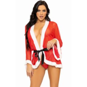 Leg Avenue Santa Robe Tie & String 3 db szett